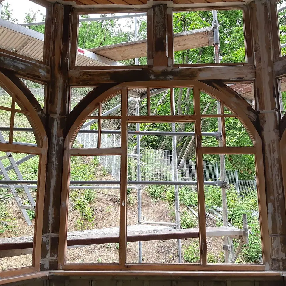 Wintergarten während der Restaurierung